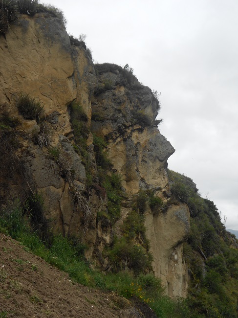 Face on upper trail at Ingapirca