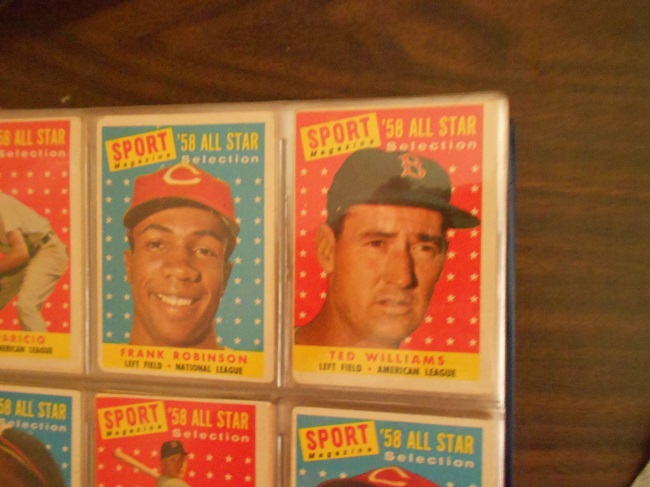 1958 Topps All-Star baseball card series. One of my all time favorite cards and Ted Williams to boot!