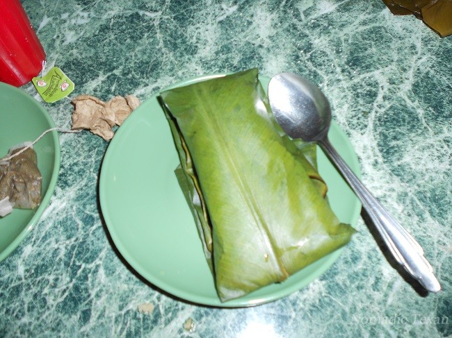Banana Leaf Wrapping for All Three Items