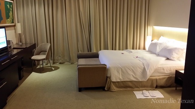 My Bed at the Chatrium Hotel Riverside Bangkok