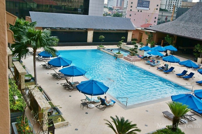Pool Area from Balcony of Fourth Floor 