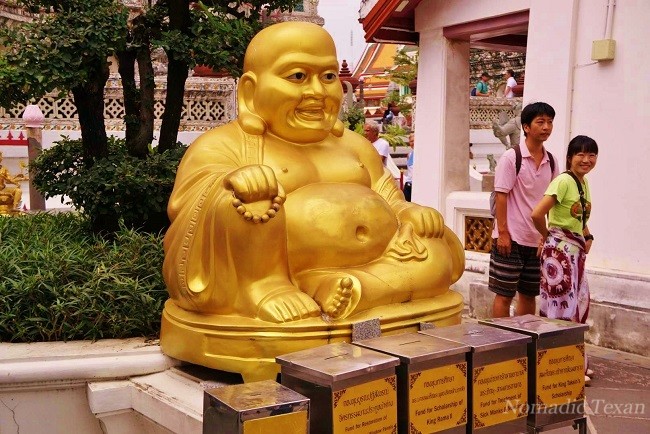 Laughing Buddha at Wat Arun, Temple of Dawn