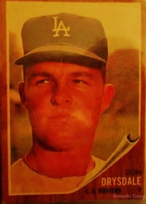 Don Drysdale Who Has Perished and Was One of The Hardest Throwing Right Hand Pitchers I have Ever Seen 1961 Card