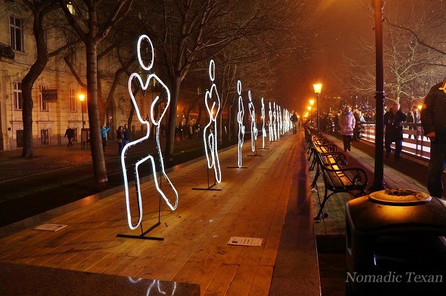 Neon Running Man. Photography by Nomadic Texan 